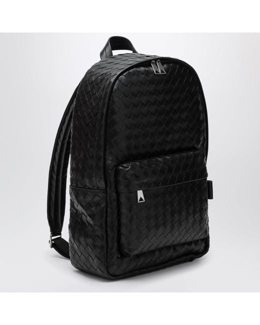 Bottega Veneta Black Medium Backpack for men