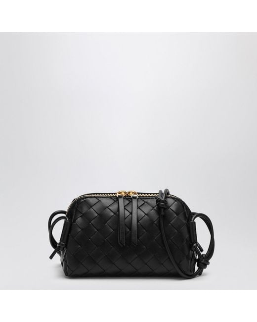 Bottega Veneta Black Plaited Concert Clutch Bag