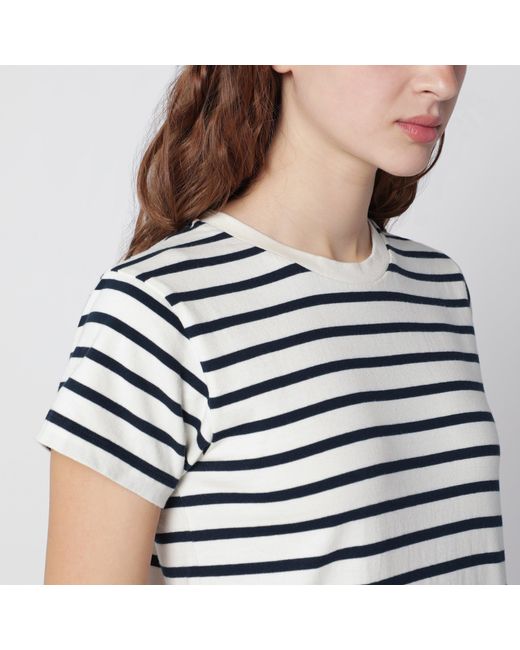 Anine Bing Blue Wynne Striped Maxi Cotton Dress