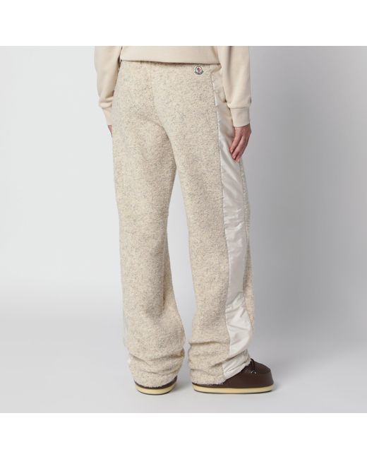 Moncler Natural Ivory Bouclé Trousers