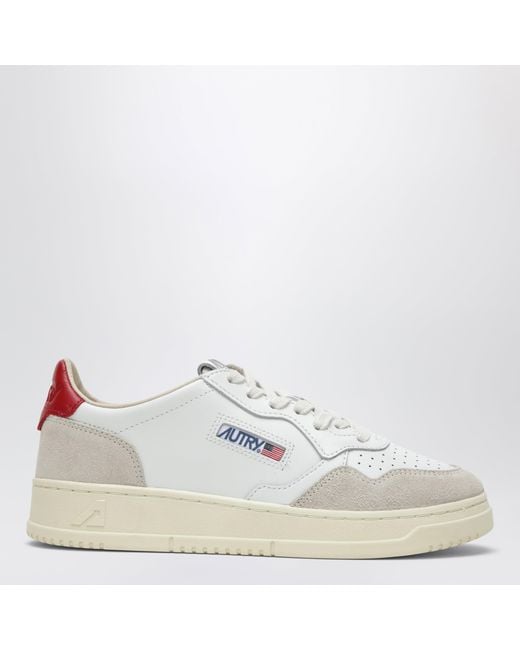 Autry White Medalist Low Sneakers