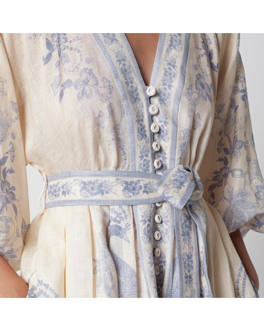 Zimmermann White Indra Plunge Dress