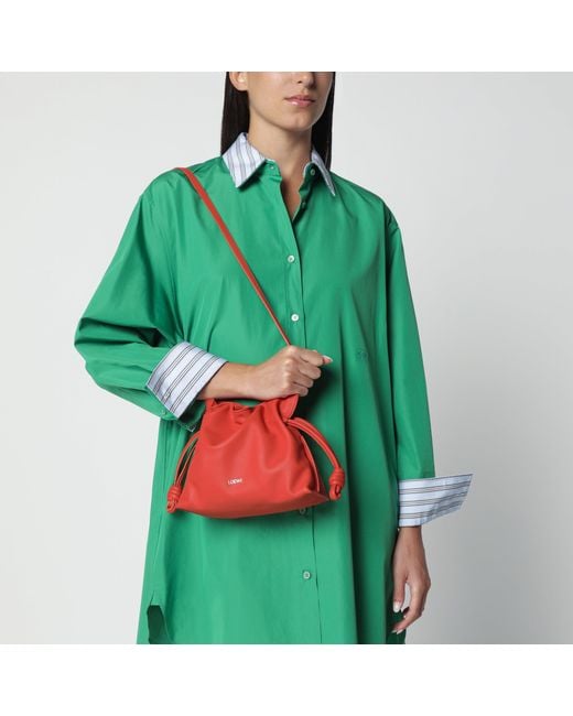 Loewe Red Mini Flamenco Clutch