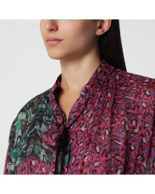 Dries Van Noten Multicolored Silk Blouse