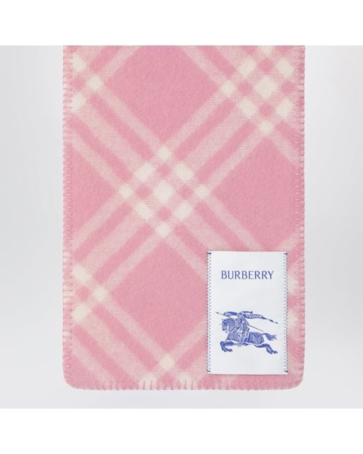 Sciarpa Check Rosa di Burberry in Pink