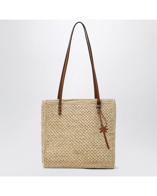 Manebí Metallic Raffia Tote Bag