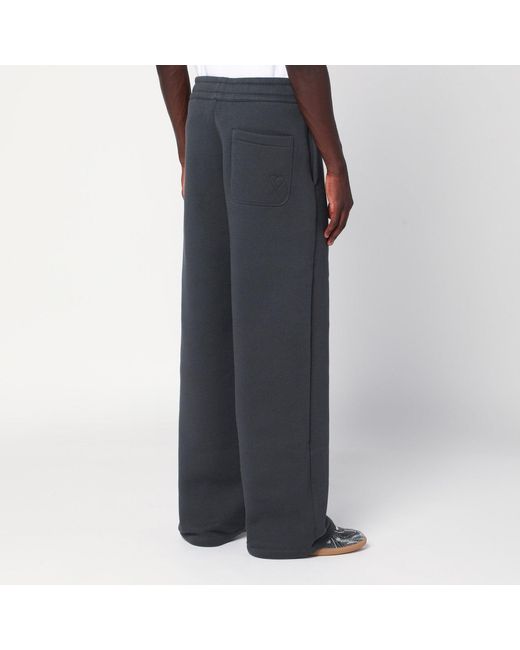 AMI Gray Anthracite Ami De Coeur Jogging Trousers for men