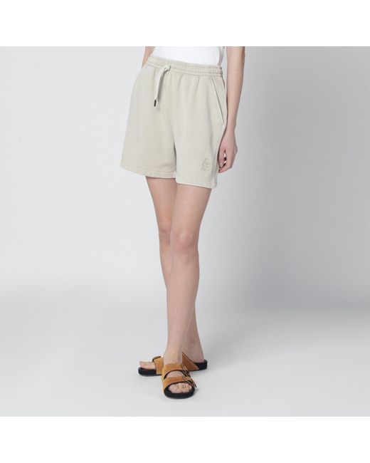 Isabel Marant Natural Sand-Coloured Sporty Shorts