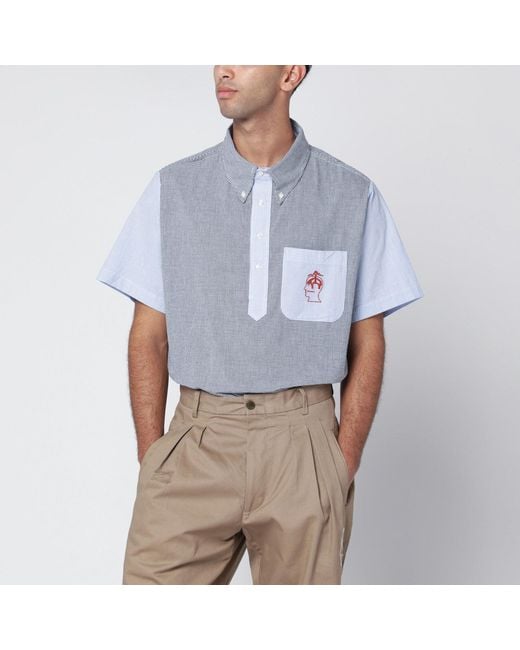 Brain Dead Blue Shirt T-Shirt Brooks Brothers X for men