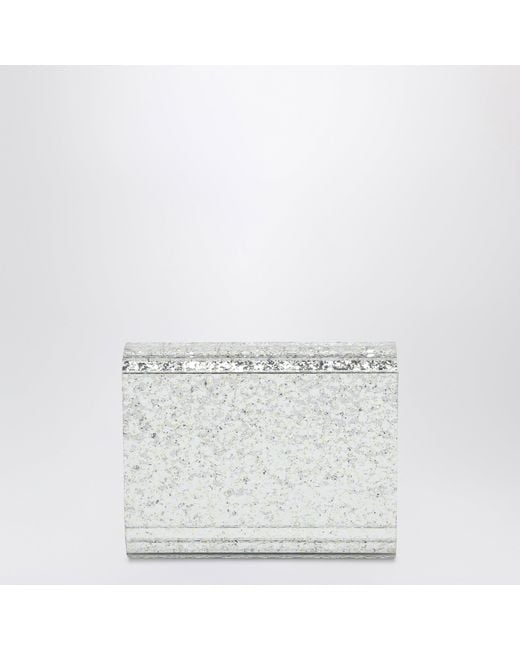 Jimmy Choo White Champagnecoloured Candy Clutch