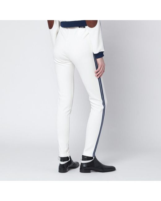 Prada White Ivory Technical Fabric leggings