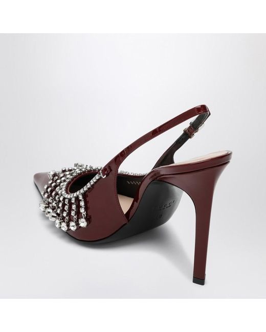 Gucci Brown 105Mm Guinevere Pumps