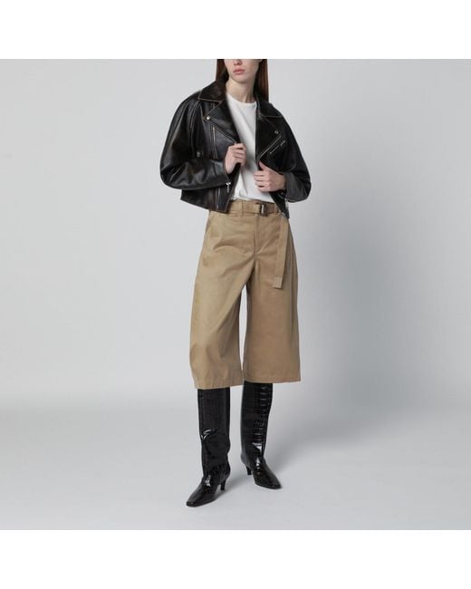 Halfboy Black Oversized Dark Leather Biker Jacket