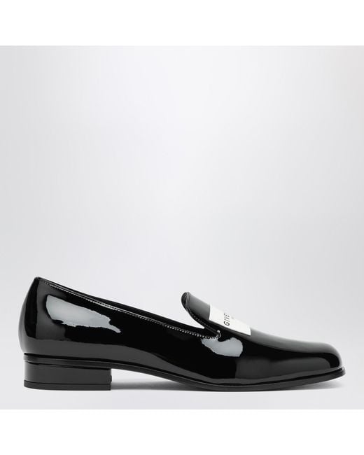 Givenchy Black Patent Tuxedo Loafers