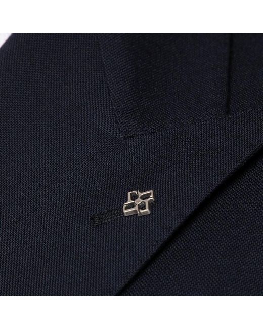 Tagliatore Blauer Zweireihiger Anzug Aus Reiner Schurwolle in Blue für Herren