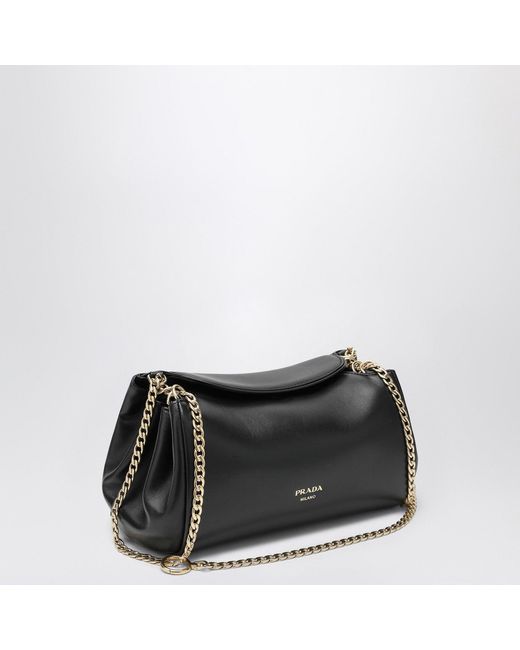 Prada Black Small Nappa Tumult Bag