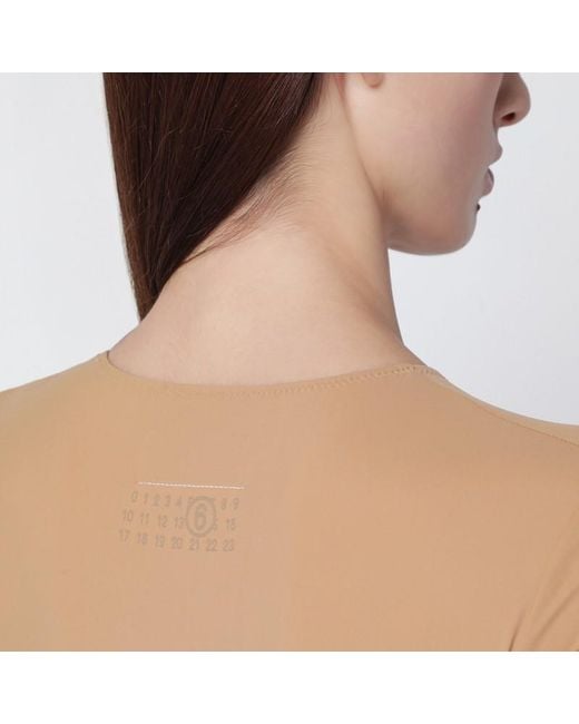 MM6 by Maison Margiela Natural Skin Tone Bodysuit