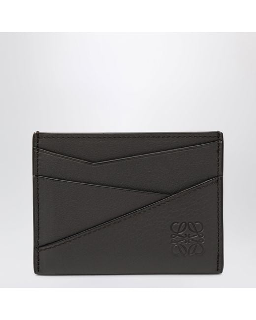 Loewe Black Dark Puzzle Card Holder for men