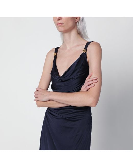 Abito Da Sera Blu di Versace in Blue