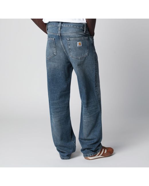 Carhartt Blue Landon Pant/Destroy Wash Splatter for men