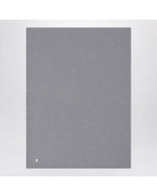 Tekla Gray Lambswool Blanket for men