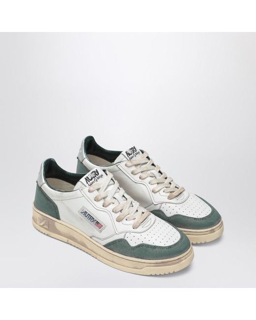 Autry White Medalist Low Super Vintage Sneakers for men