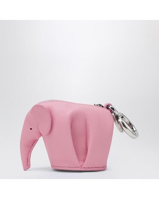 Portachiavi con portamonete elephant di Loewe in Pink
