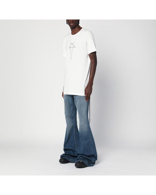 Rick Owens Blue Jeans Bolan Bootcut Washed Effect for men