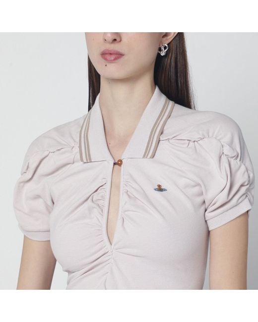 Vivienne Westwood White Ash Lilac Pulling Dress