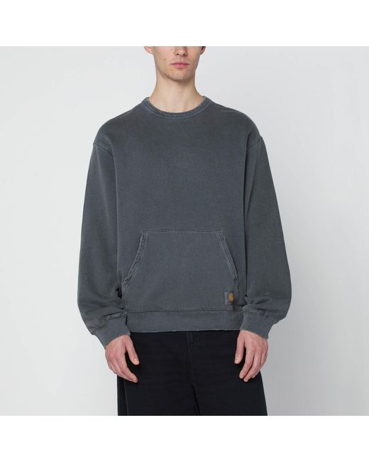 Carhartt Gray Torion Sweatshirt/Grind Washed for men