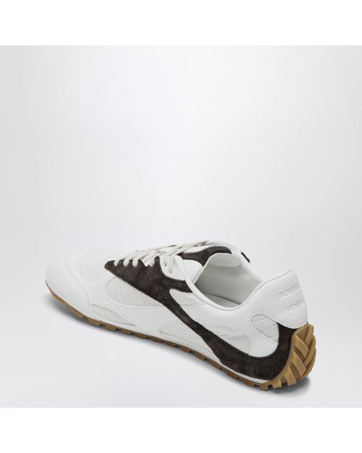 Bottega Veneta White Orbit Flash Espresso Sneakers for men