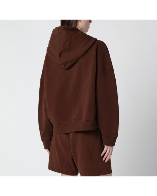 Entire studios Brown Cotton Zip-up Sweatshirt
