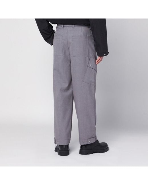 OAMC Gray Peacemaker Wool Blend Trousers for men