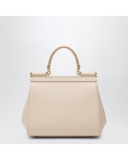 Dolce & Gabbana Natural Medium Sicily Handbag