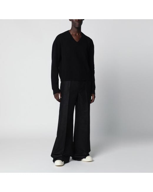 Rick Owens Black Wool And Cashmere Sweater for men