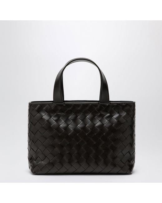 Bottega Veneta Black Fondant Intrecciato Mini Tote Bag for men