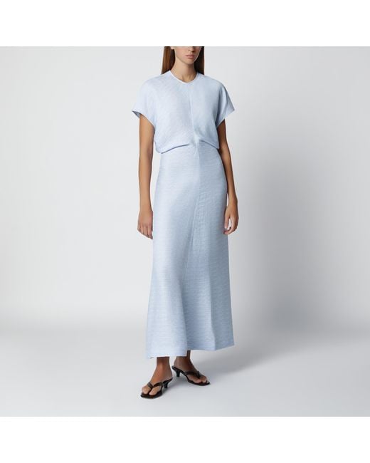 Totême Blue Sky Fluid Satin Dress