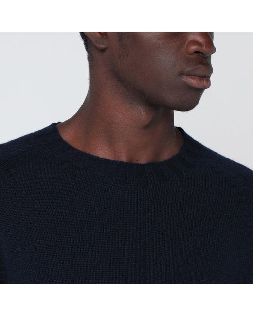 Tagliatore Blue Cashmere Sweater for men