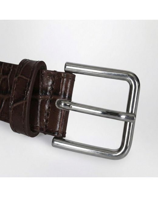 Frankie Shop Black Toni Croc Belt