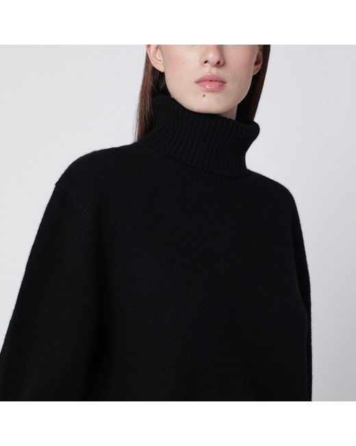 Totême Black Cashmere Turtleneck