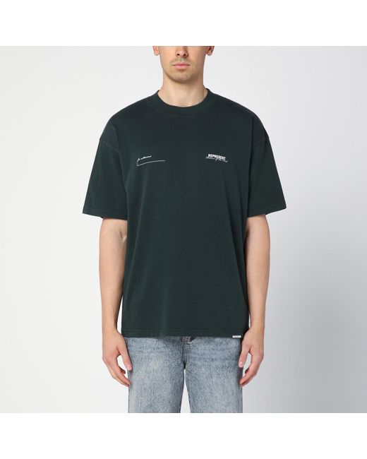 Represent Black Forest Cotton T-shirt With Logo for men