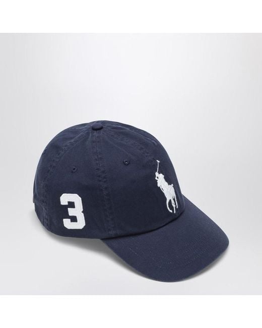 Cappello da baseball navy con logo di Polo Ralph Lauren in Blue da Uomo