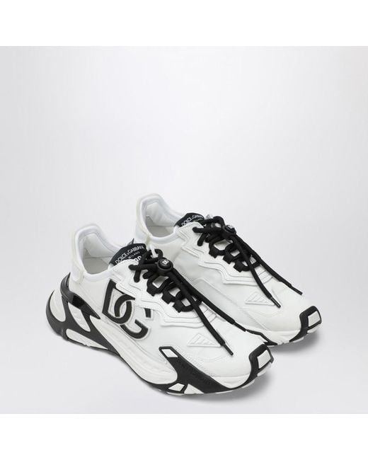 Sneaker day faster bianca e nera di Dolce & Gabbana in White