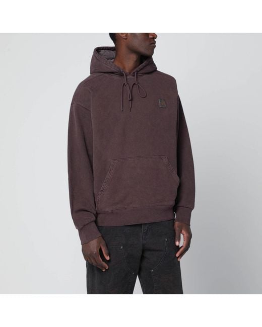Carhartt Brown Vista Palisander/Garment Dyed Hooded Sweatshirt for men