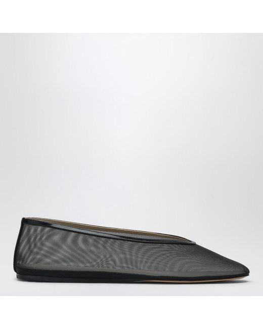 Le Monde Beryl Black Glitter Luna Slipper With Net