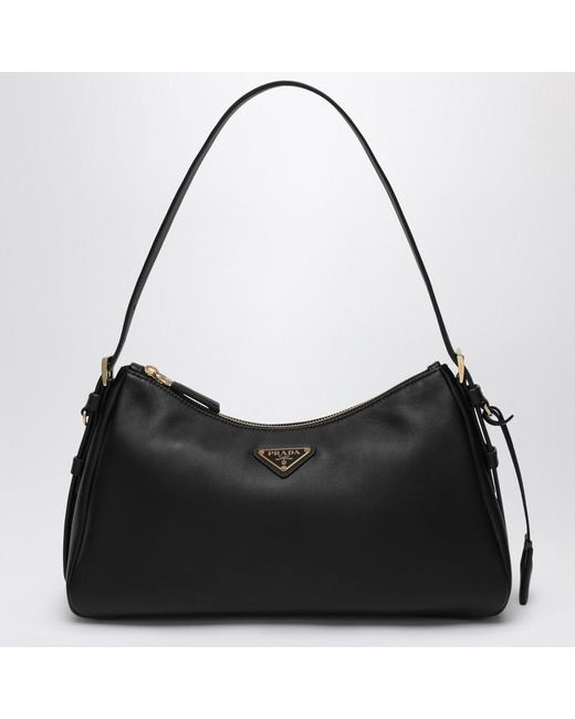 Borsa aimée media nera in pelle di Prada in Black