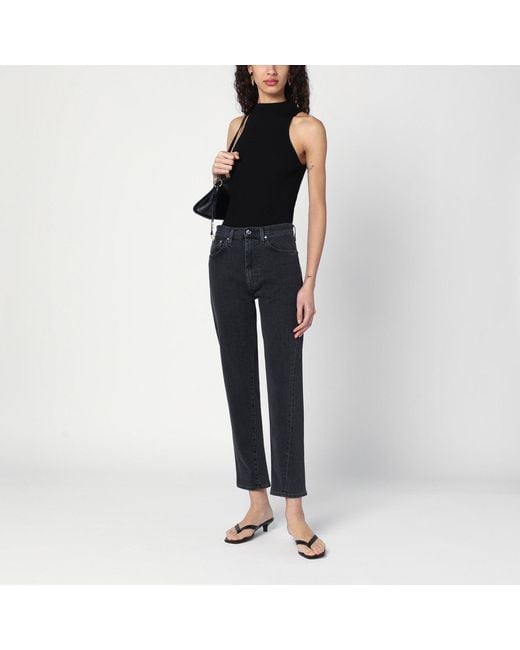 Roberto Collina Black Ribbed Tank Top