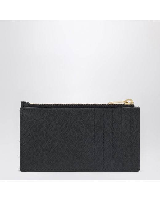 Saint Laurent Black Quilted Cassandre Card Holder
