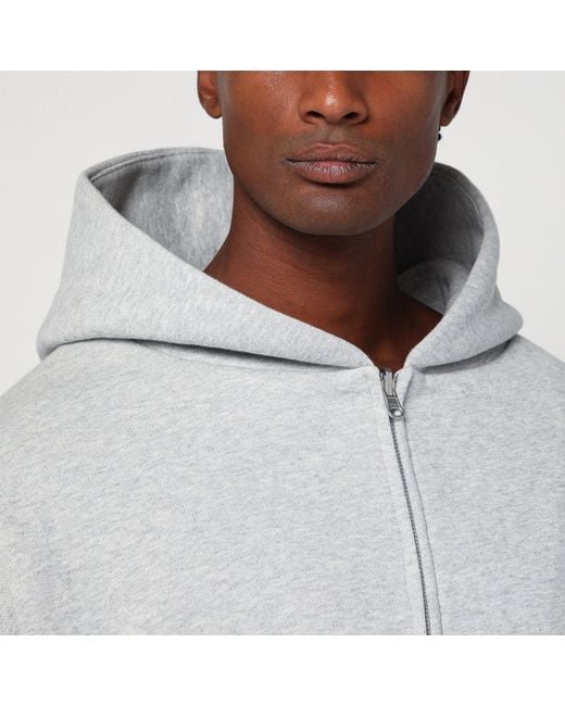 Entire studios Gray Zip Cotton Sweatshirt for men