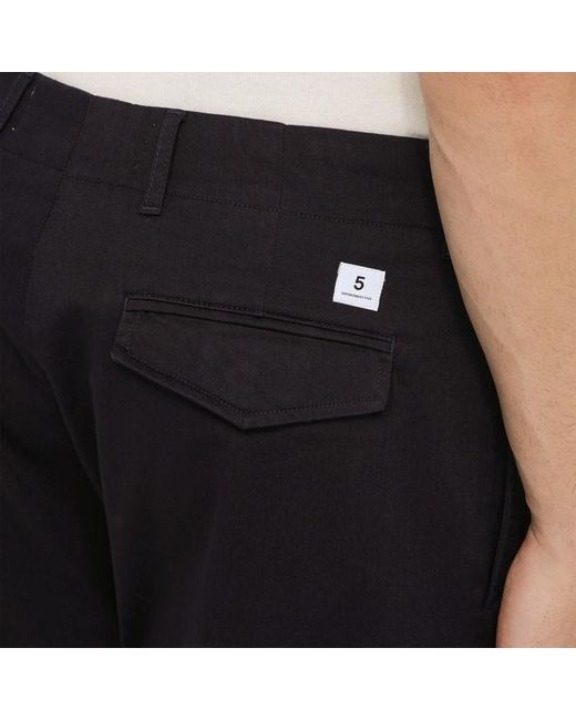 Pantalon Regular Bleu Marine En Coton Department 5 pour homme en coloris Black